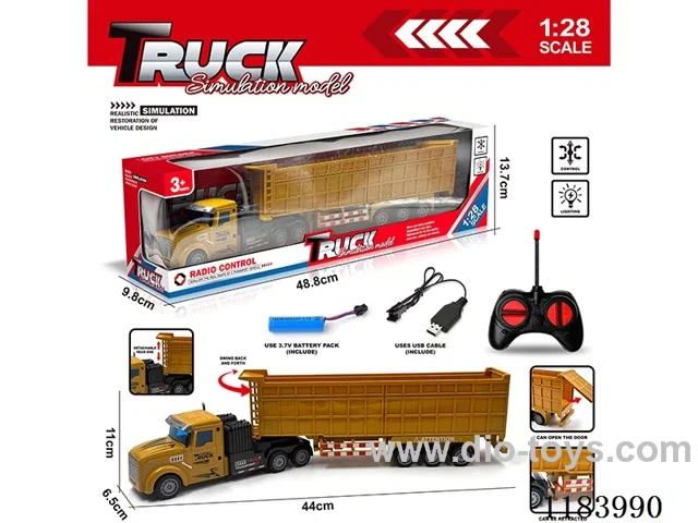 1：28 4ch rc trailers with light included battery