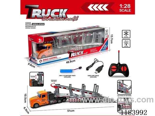 1：28 4ch rc trailers with light included battery