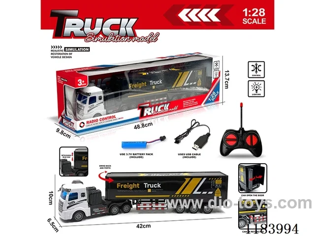 1：28 4ch rc trailers with light included battery