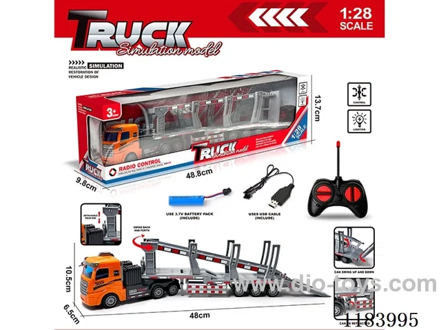 1：28 4ch rc trailers with light included battery