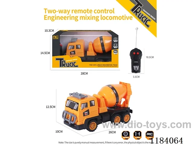 2ch rc engineering concrete mixing locomotive