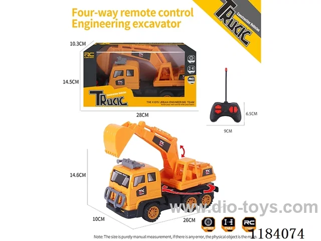 4ch rc engineering excavation excavator hook locomotive