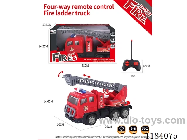 4ch rc fire ladder truck