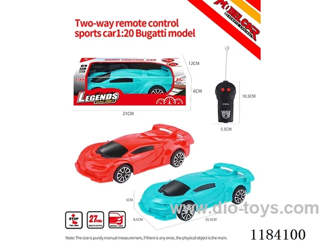 1:20 2ch rc Bugatti sports car model regular model