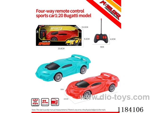 1:20 4ch rc Bugatti sports car model regular model