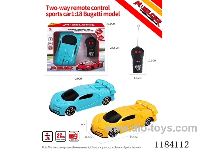1:18 2ch rc Bugatti sports car model regular model