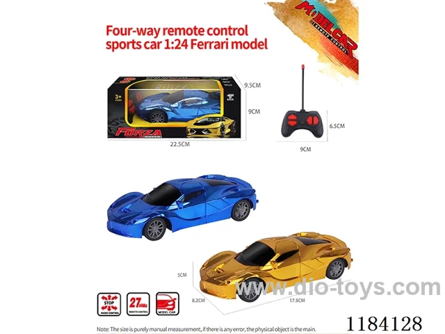 1:24 4ch rc Ferrari car model electroplated