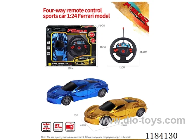 1:24 4ch rc Ferrari car model electroplated