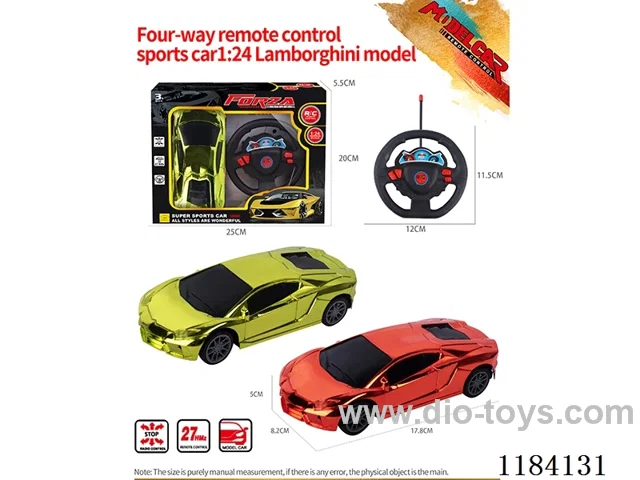 1:24 4ch rc Lamborghini sports car model electroplated