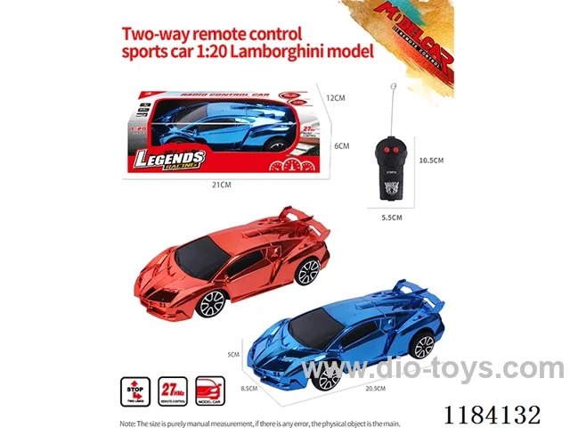 1:20 2ch rc Lamborghini sports car model electroplated