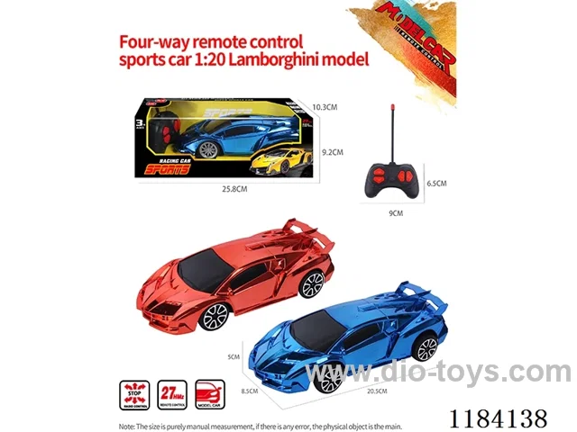 1:20 4ch rc Lamborghini sports car model electroplated