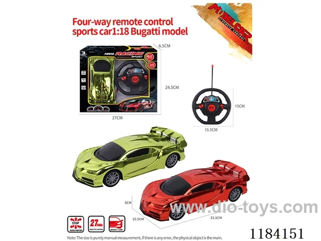 1:18 4ch rc Bugatti sports car model electroplated