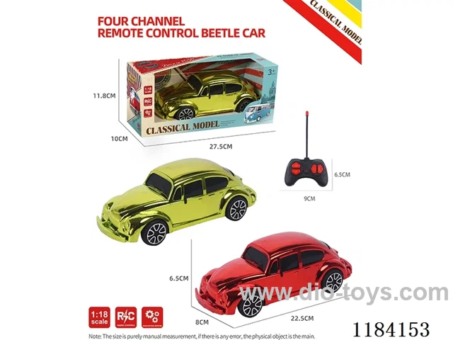 4ch rc Beetle model electroplated