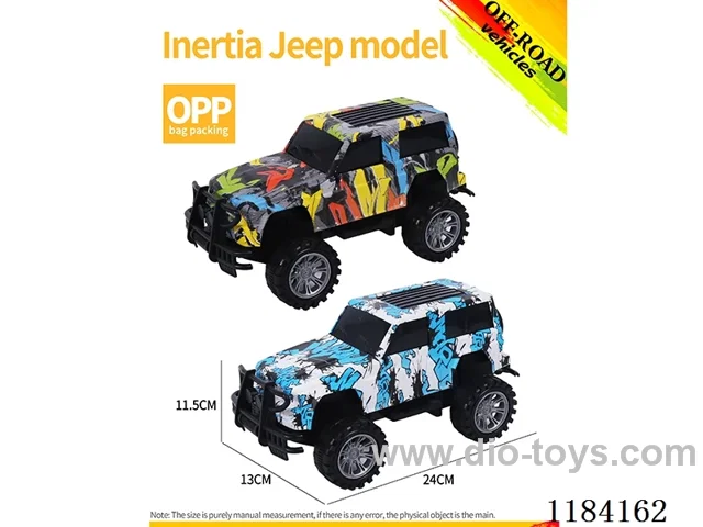 High bottom inertial Jeep off-road model graffiti