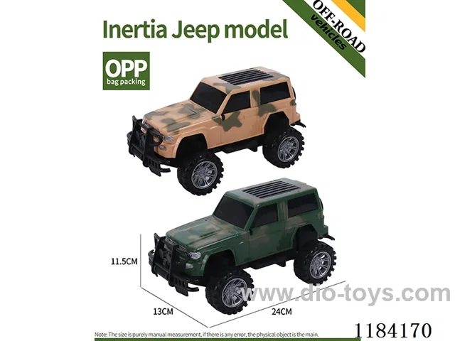 High-bottom inertial Jeep off-road model military model