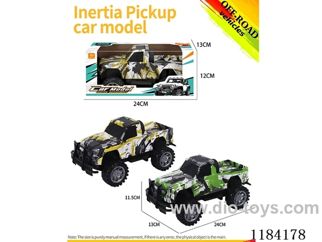 High bottom inertial pickup off-road model graffiti