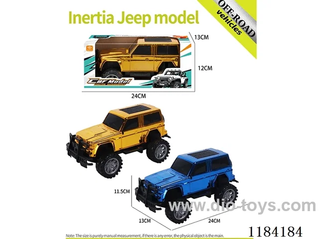 High bottom inertia Jeep off-road model electroplated