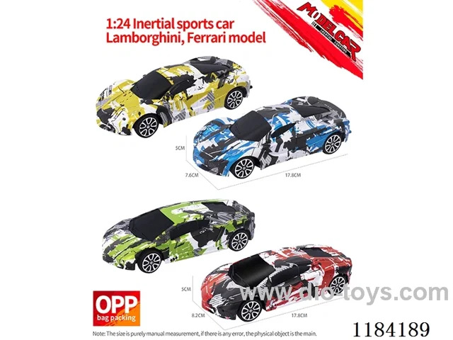 1:24 Inertia Ferrari and Lamborghini model graffiti models