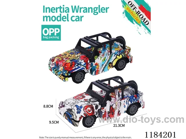 Flat bottom inertia Wrangler off-road model graffiti