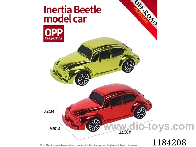 Flat bottom inertia Beetle model electroplated