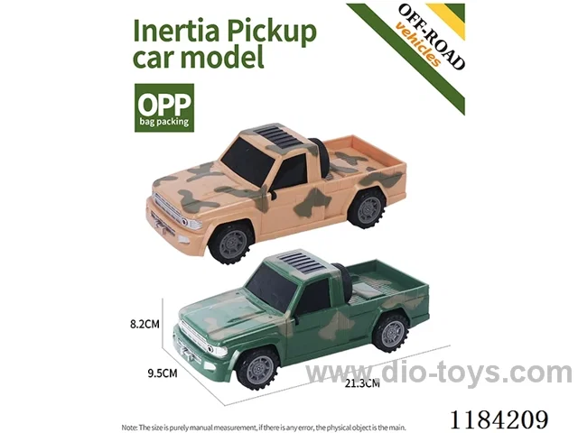 Flat bottom inertial pickup off-road model military model