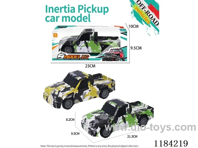 Flat bottom inertial pickup off-road model graffiti