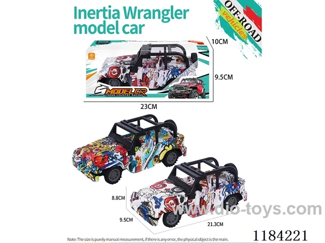 Flat bottom inertia Wrangler off-road model graffiti