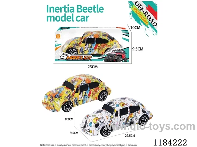 Flat bottom inertia Beetle model graffiti