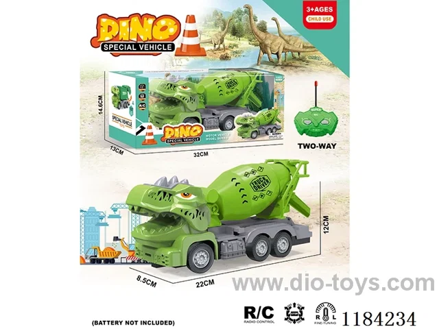 Dinosaur 2ch rc 1:30 Engineering concrete mixing locomotive