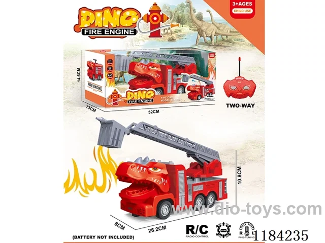 Dinosaur 2ch rc 1:30 fire ladder truck