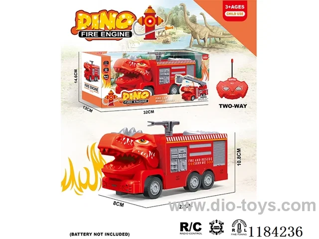 Dinosaur 2ch rc 1:30 Fire sprinkler fire engine