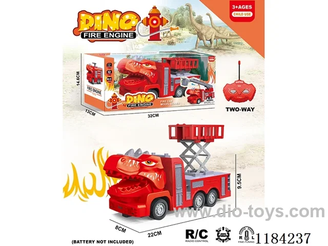 Dinosaur 2ch rc 1:30 fire lift truck