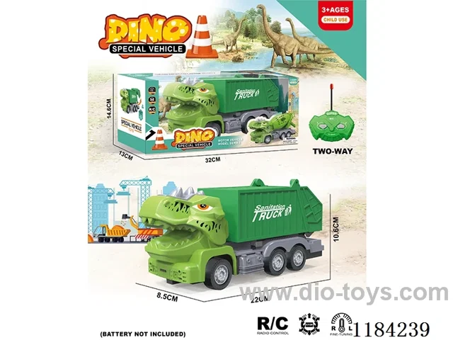 Dinosaur 2ch rc 1:30 Sanitation waste compression truck