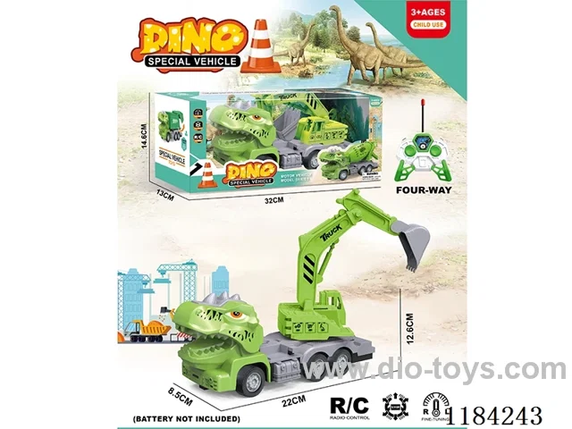 Dinosaur 4ch rc 1:30 Engineering excavation excavation hook locomotive