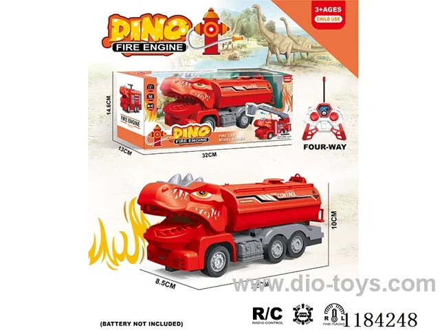 Dinosaur 4ch rc 1:30 fire storage truck