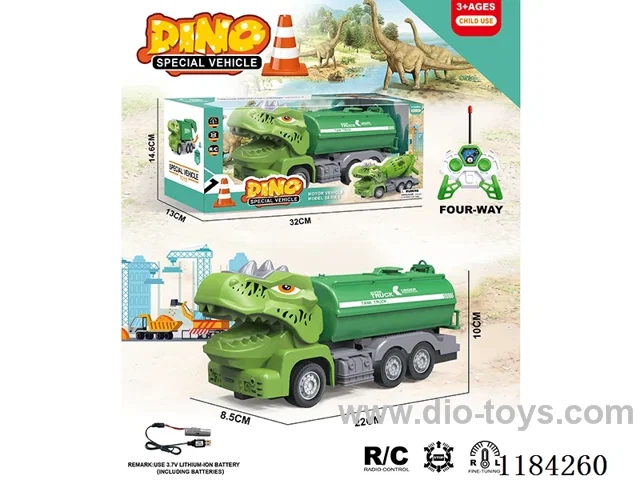 Dinosaur 4ch rc 1:30 sanitation storage sprinkler included lithium electricity