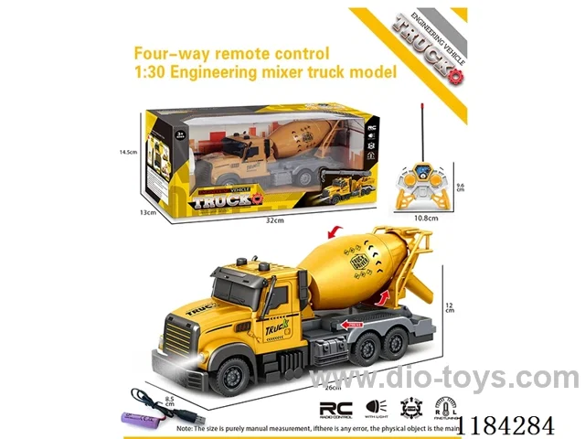 4ch rc 1:24 Engineering concrete mixing locomotive included lithium electricity
