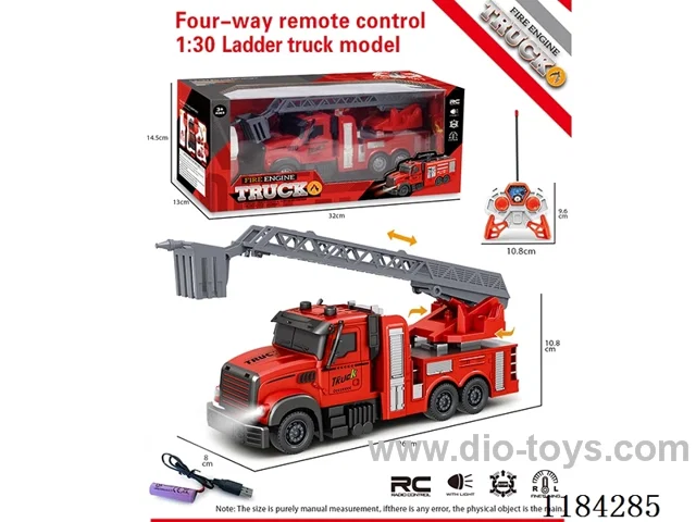 4ch rc 1:24 Fire ladder truck included lithium battery