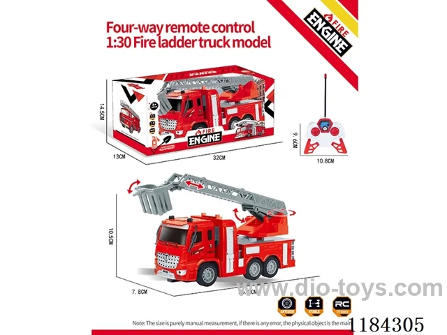 4ch rc 1:30 Fire ladder truck