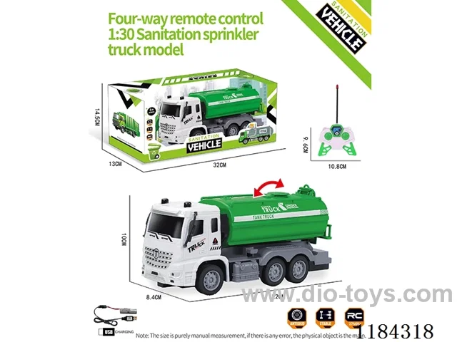 4ch rc 1:30 sanitation storage sprinkler included lithium electricity
