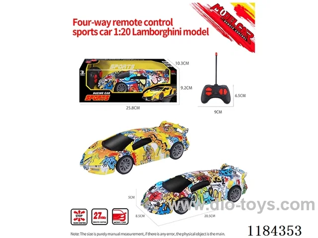 1:20 4ch rc Lamborghini sports car model graffiti model