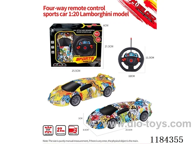 1:20 4ch rc Lamborghini sports car model graffiti model
