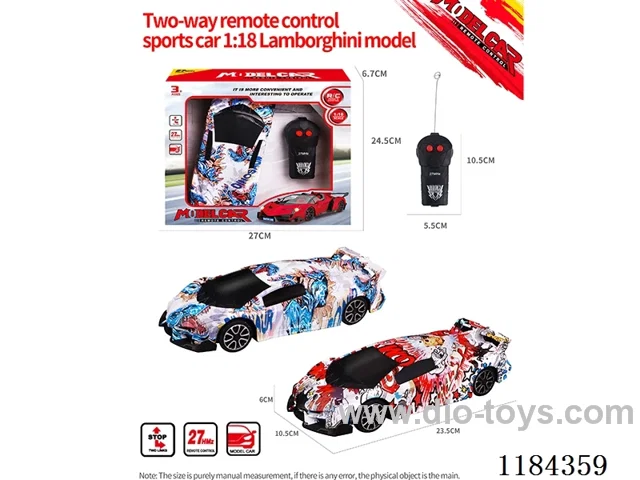 1:18 2ch rc Lamborghini sports car model graffiti model