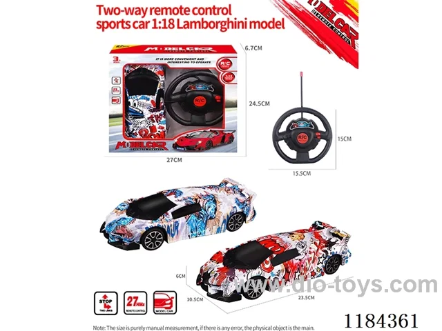 1:18 2ch rc Lamborghini sports car model graffiti model