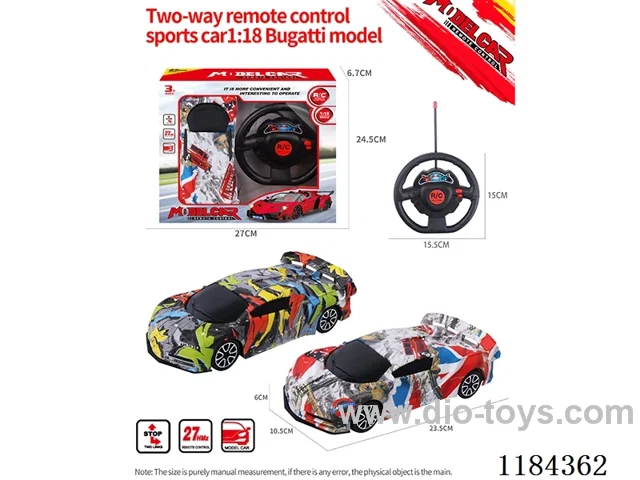 1:18 2ch rc Bugatti sports car model graffiti model