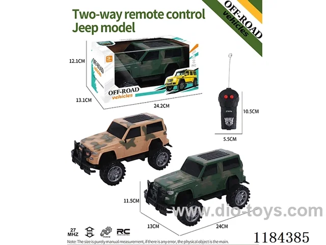 2ch rc high-bottom Jeep off-road model military model