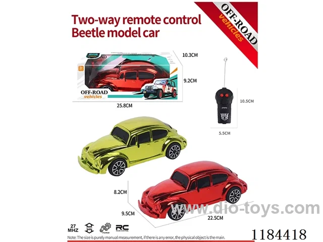 2ch rc flat-bottomed Beetle model electroplated