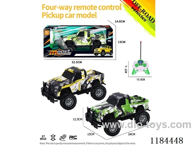 4ch rc high-bottom pickup off-road model graffiti
