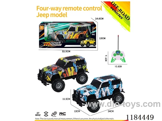 4ch rc high-bottom Jeep model graffiti