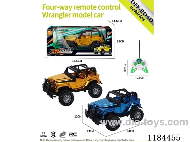 4ch rc High Bottom Wrangler off-road model electroplated